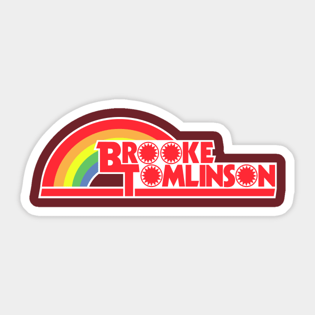 Brooke Tomlinson "Reading Rainbow" Sticker by DansLogoShop